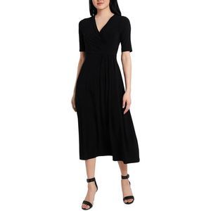 MSK Black Midi Dress